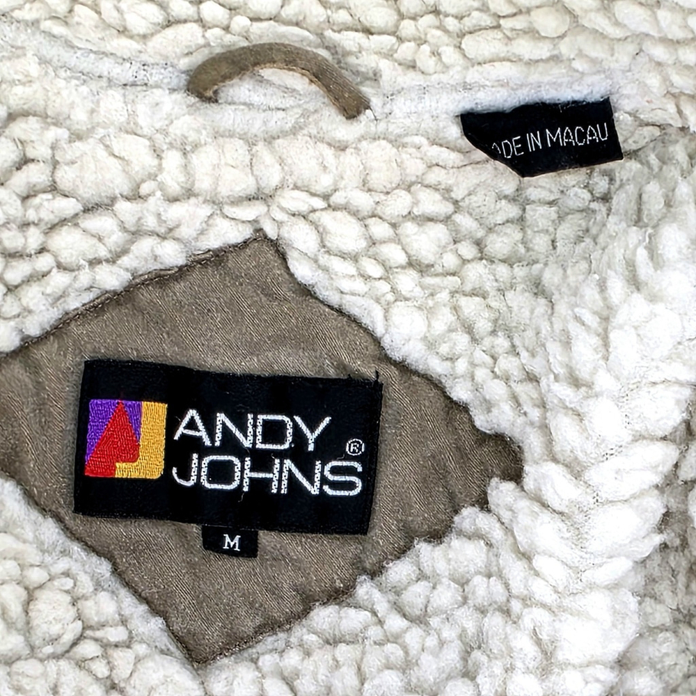 Americana Workwear Andy Johns Sherpa Lined Field Jacket Men M tan Ranch Coat - Picture 8 of 13